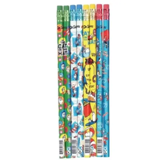 Cat in the Hat Pencils (12 Pack) - Assorted Designs, #2 HB Lead image {3}