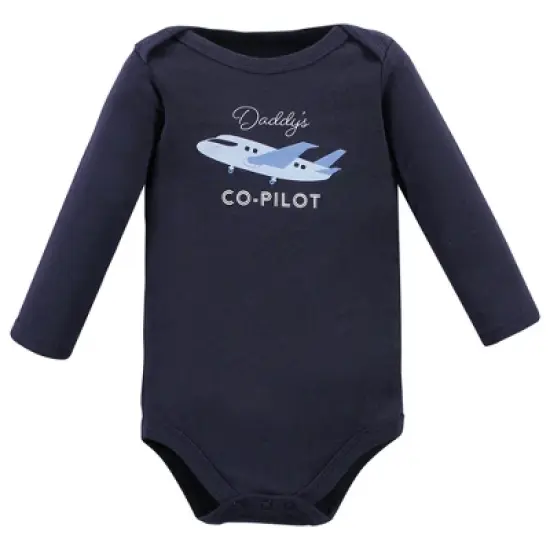 Hudson Baby Infant Boys Cotton Long-Sleeve Bodysuits, Vehicles image {4}