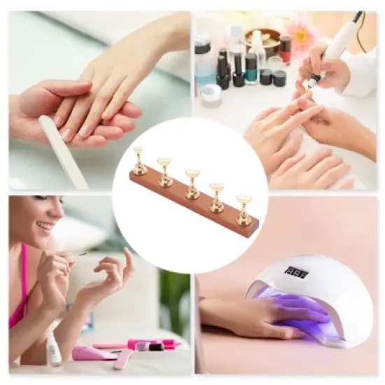 Unique Bargains Durable Rectangular Nail Display Stand 1 Set image {4}