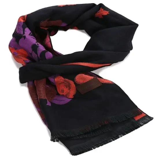 Mio Marino | Women's Cashmere Feel, 100% Cotton Fashion Winter Scarf image {7}
