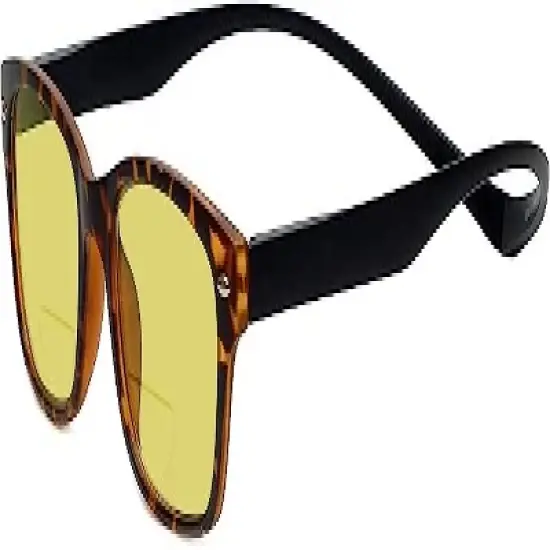 Magz Greenwich Magnetic Front Connecting Polarized Sun OR Bi-Focal Sunglasses in Rainbow Stripe Multi-Color Black image {6}