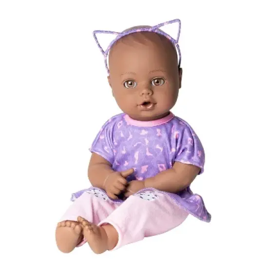 Adora Black Baby Doll 13 inch Playtime Baby Wild at Heart with a Toy Baby Bottle image {4}