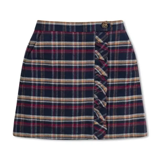 Hope & Henry Girls' Flannel Pull-On Ruffle Skirt, Infant image {7}