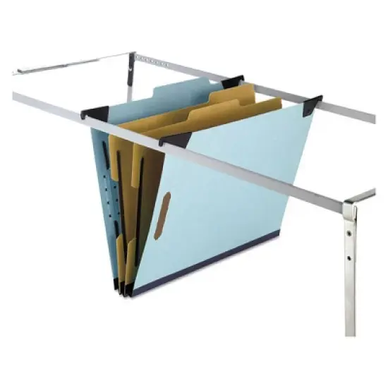 Pendaflex Hanging Classification Folders with Dividers, Letter Size, 2 Dividers, 2/5-Cut Exterior Tabs, Blue image {1}