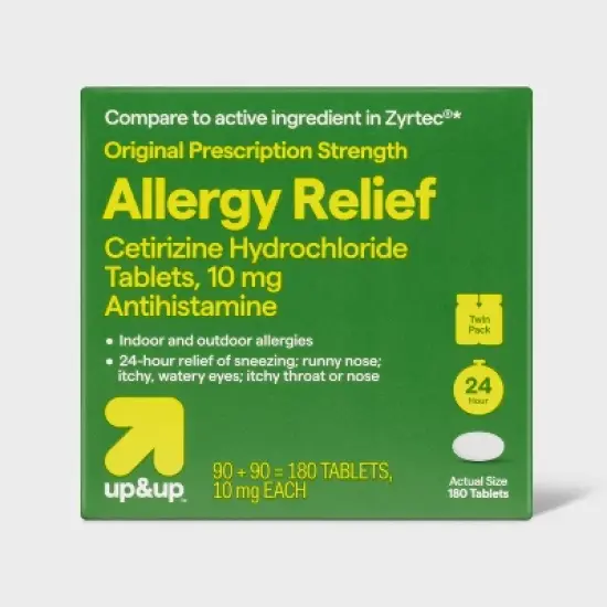 Cetirizine Hydrochloride Allergy Relief Tablets - up&up&trade; image {9}