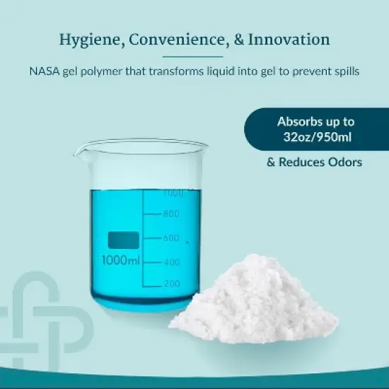 Cleanwaste Medical Nausea Vomit Bag with Microban, Filled with Absorbent Instant Gelling Powder, Neutralize Odors, Leak Resistant image {2}