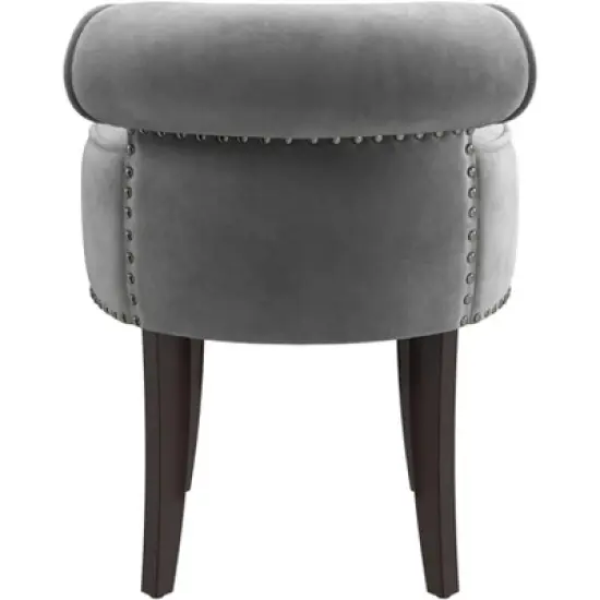 22.5" Lena Wood and Upholstered Vanity Stool - Hillsdale Furniture image {10}