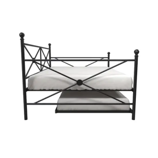 Twin Laura Classic Metal Daybed with Trundle - Room & Joy image {3}