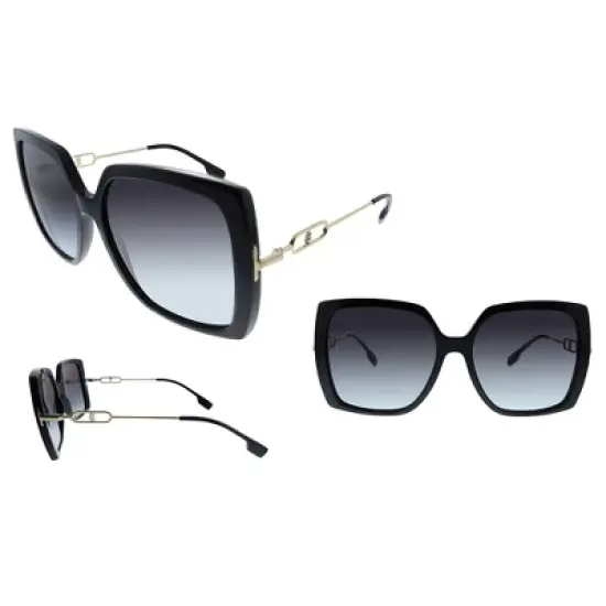 Burberry BE 4332 30018G Womens Square Sunglasses Black 57mm image {3}