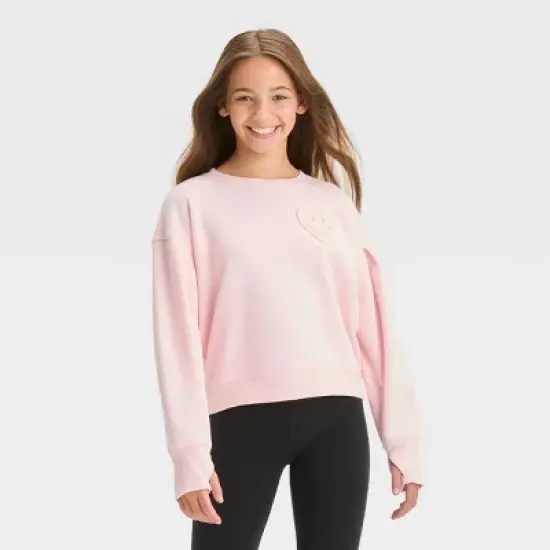 Girls' Fleece Pullover Sweatshirt - All in Motion&trade; image {5}