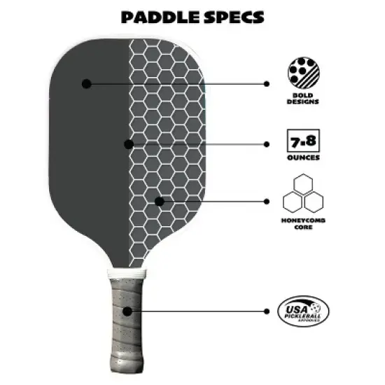 Dink N' Dilly Starry Sky 2 Paddle Set 2 Dills Balls Pickleball Set - 4pc image {12}