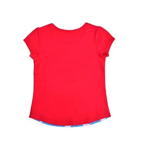 Warner Bros Girls 4-Pack Batgirl, Wonder Woman and Super Girl Short Sleeve Superhero Tees for Toddler image {2}