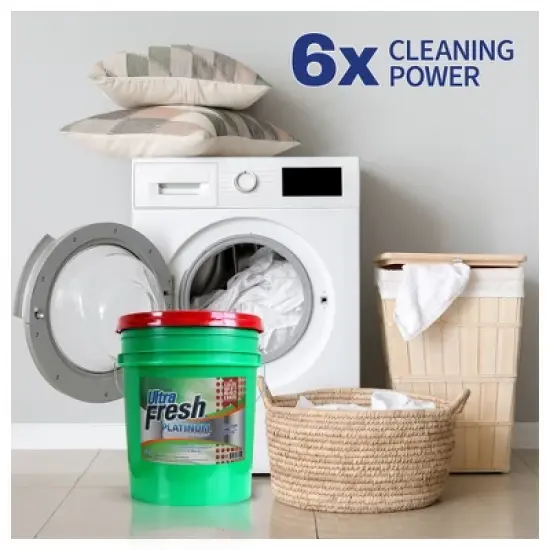 Ultra Fresh 3X Platinum 5 Gallon Laundry Detergent Liquid for All Machine Types with Easy Dispensing Pump, Up to 640 Loads image {4}