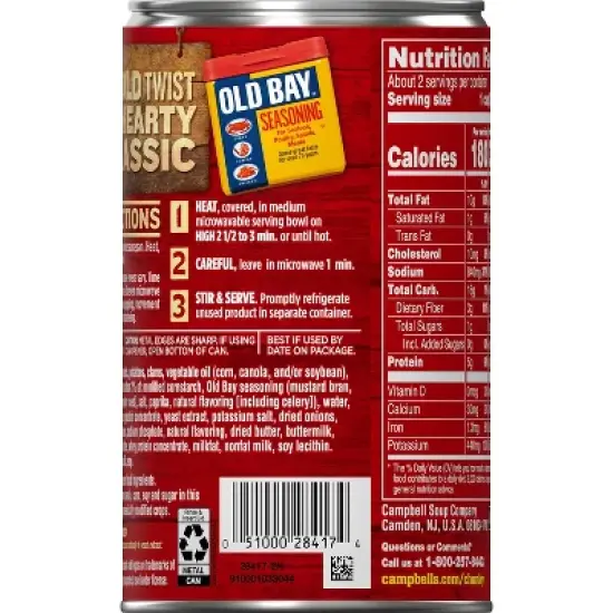 Campbell's Old Bay Clam Chowder - 18.8oz image {12}