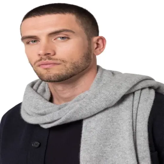 Style Republic Men's 100% Pure Cashmere Winter Scarf image {2}