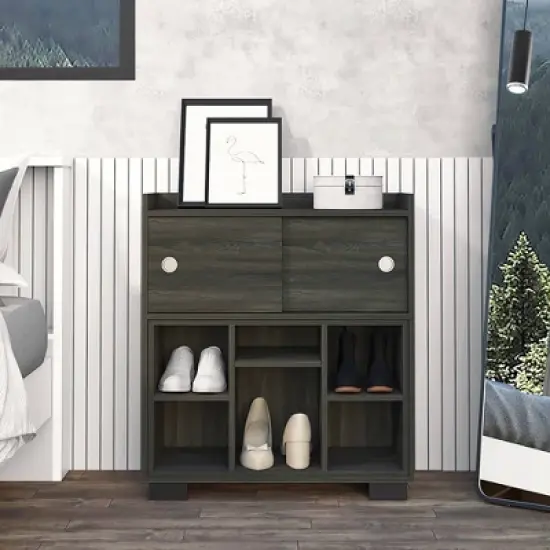 Holbrook Shoe Storage Cabinet Espresso - RST Brands image {3}