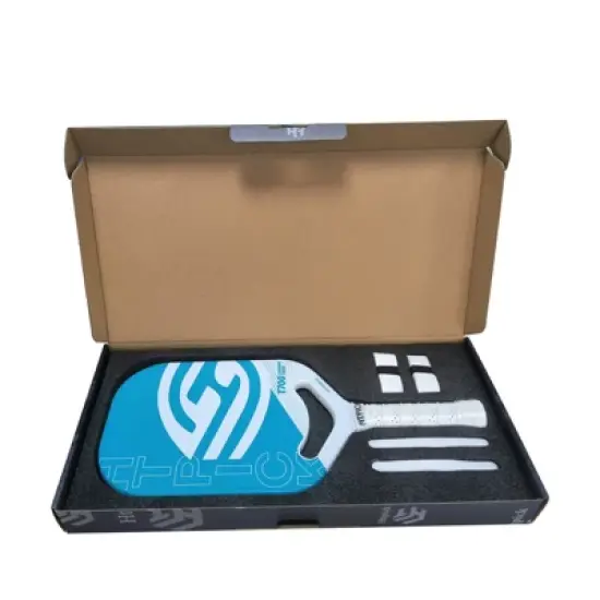 Aukfa Carbon Fiber Pickleball Racquet &ndash; 14mm polypropylene honeycomb core, watermark matte finish, thermoformed, lightweight professional racket image {10}