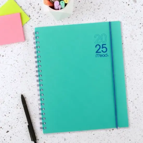 Mead Color Pop LG WM Planner January 2025 - March 2026 Aquatic Awe with Electric Indigo image {7}