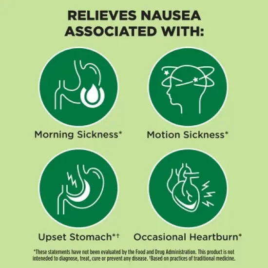 Dramamine Advanced Herbals Nausea, Morning Sickness Relief Soft Ginger Chews - 20ct image {3}