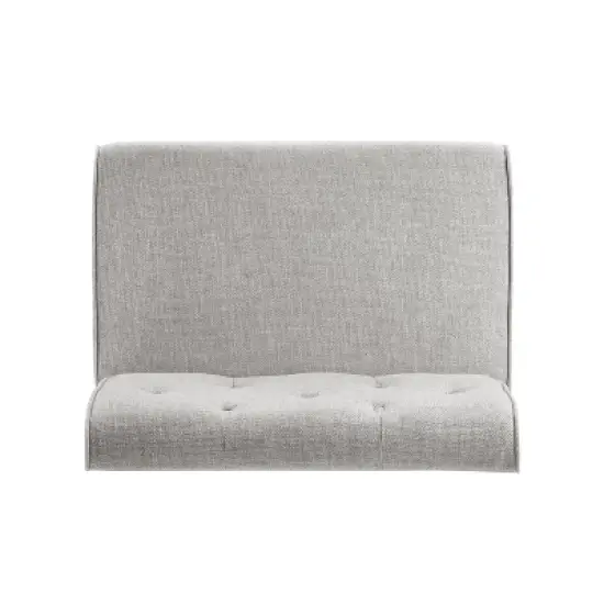 Axbridge Modern Fabric Fully Upholstered Tufted Back 3pc Corner Nook Light Gray - Powell image {16}