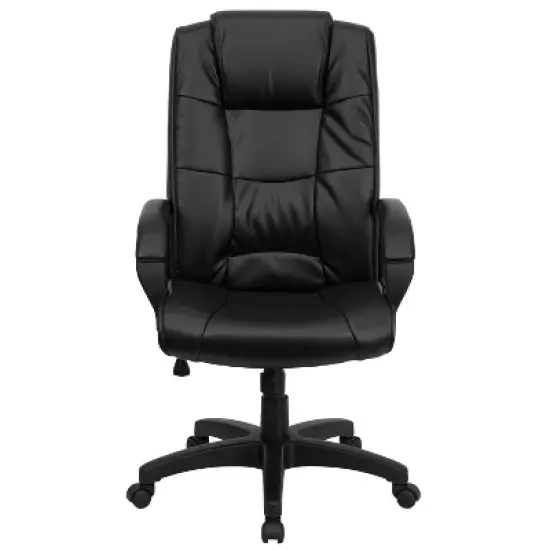 Emma and Oliver High Back Multi-Line Stitch Executive Swivel Office Chair with Arms image {8}
