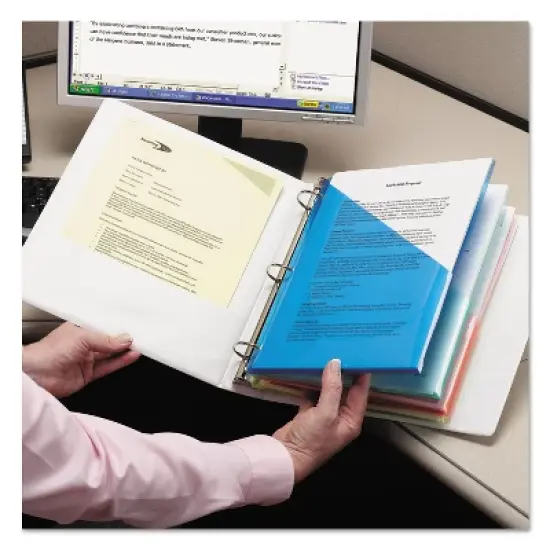 Smead Organized Up Poly Slash Jackets Letter Assorted 5/Pack 89505 image {3}