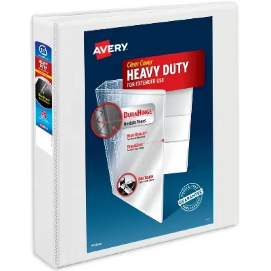 Avery Heavy-Duty Binder, 1.5" Slant Rings, White (79795) image {8}