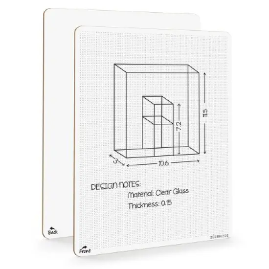 SCRIBBLEDO Dotted Grid 9&rdquo;x12&rdquo; Dry Erase Board image {9}