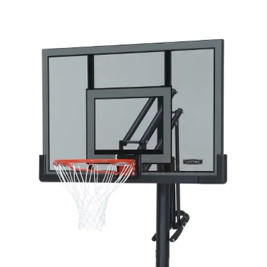 Lifetime Adjustable Portable 52" Basketball Hoop - Black image {1}