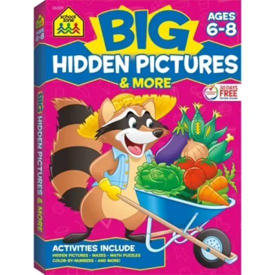 School Zone Big Hidden Pictures & More Workbook - (Paperback) image {6}