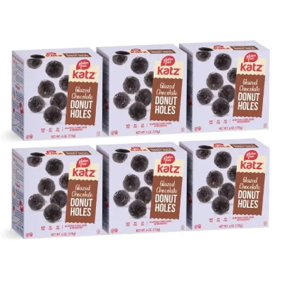 Katz Gluten Free Glazed Chocolate Donut Holes - 6 Pack image {5}