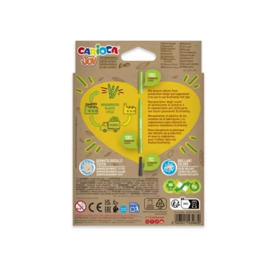 CARIOCA Eco Family Joy Fine Tip Washable Felt Tip Pens - 24 Pieces image {4}