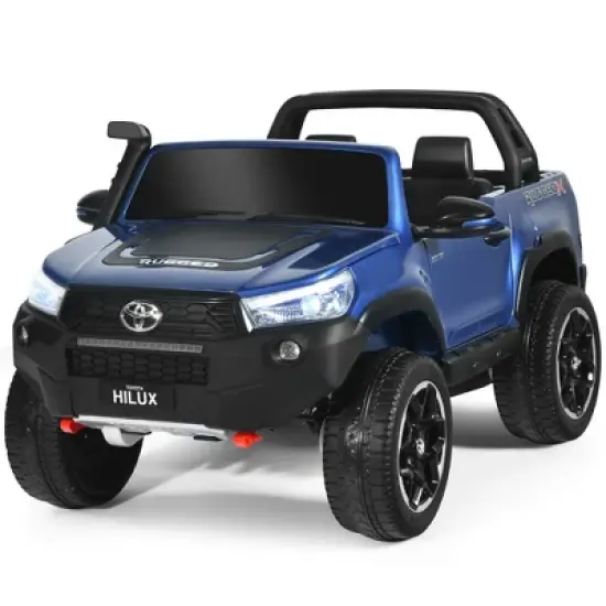 Costway 2x12V Licensed Toyota Hilux Ride On Truck Car 2-Seater 4WD w/ Remote Control image {9}
