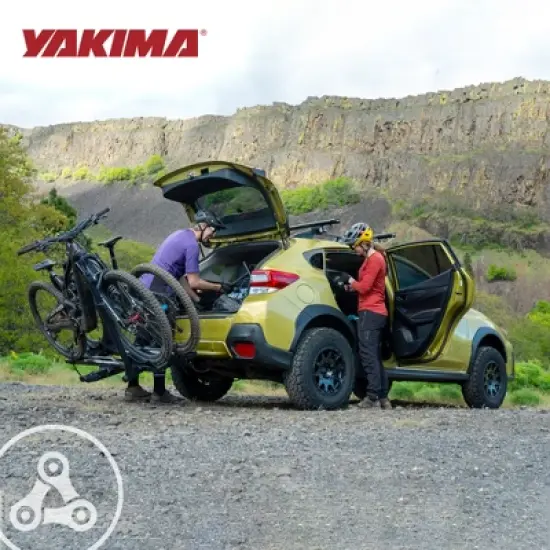 Yakima StageTwo Premium Bike Tray Hitch Bike Rack Compatible Wheelbases image {5}