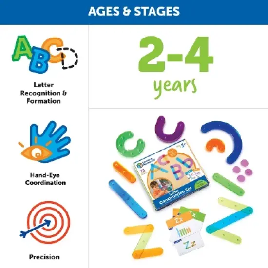 Learning Resources Letter Construction Activity Set, Ages 3+ image {4}