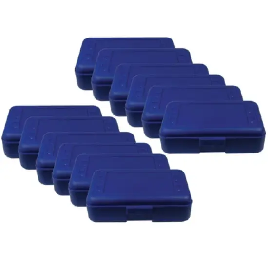 Romanoff Pencil Box, Blue, Pack of 12 image {1}