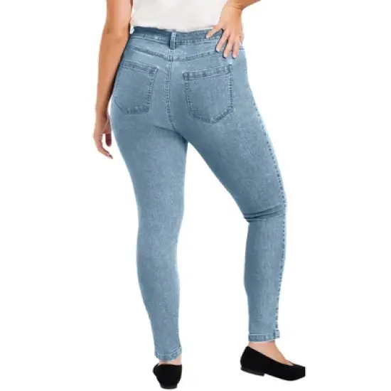 June + Vie by Roaman's Women&rsquo;s Plus Size Curvie Fit Skinny Jeans image {6}
