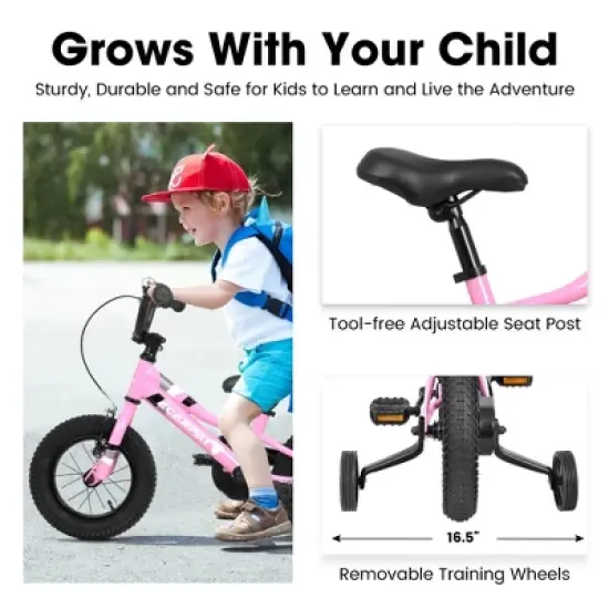 YONWAY 20 Inch Kids Bike 1-Speed Front V Brakes Rear Grip Brake With Enclosed chain guard for 3-5Years Boys Girls Child Bicycles image {3}