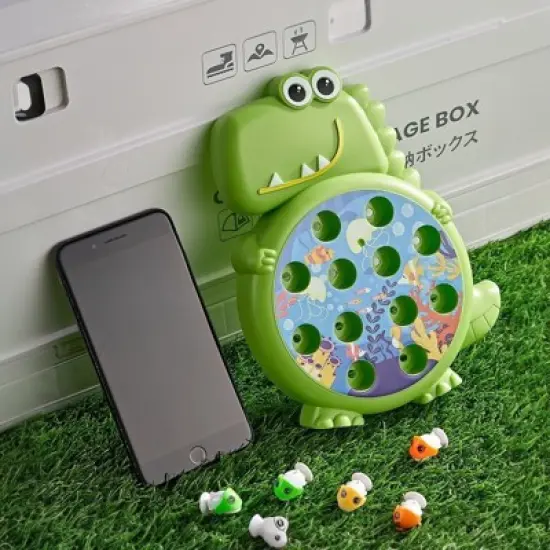 Dinosaur Fishing Game Toy Interactive Indoor/Outdoor Activity for Kids  Educational STEM Learning Toy with Dinosaur Theme Gift for Girls Boys 3-6 image {4}