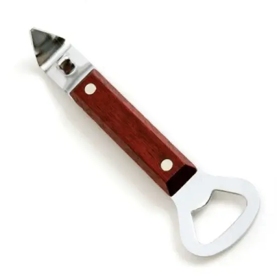 Norpro Heavy Duty Wood Handle Soda Pop Beer Can Punch and Bottle Opener  1-pack image {5}