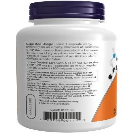 5-HTP 200 mg by Now Foods  -  120 VegCap image {2}