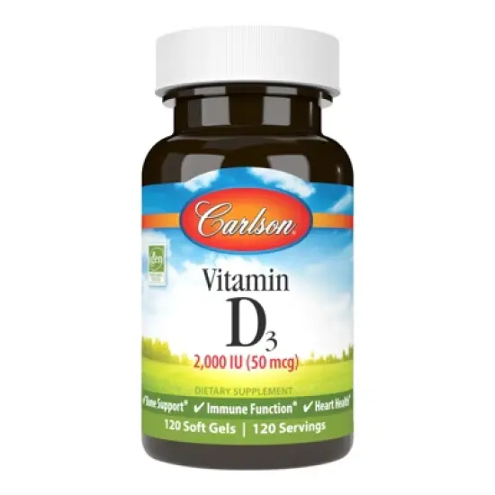 Carlson - Vitamin D3, 2000 IU (50 mcg), Cholecalciferol, Immune Support image {4}