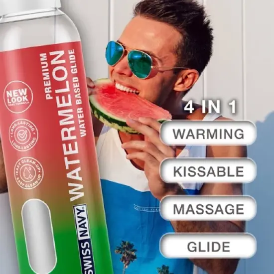 SWISS NAVY 4in1 Playful Personal Lubricant - Watermelon - 3oz image {2}