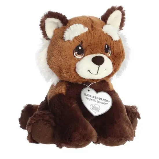 Aurora Small Raya Red Panda Precious Moments Inspirational Stuffed Animal Brown 7.5" image {1}