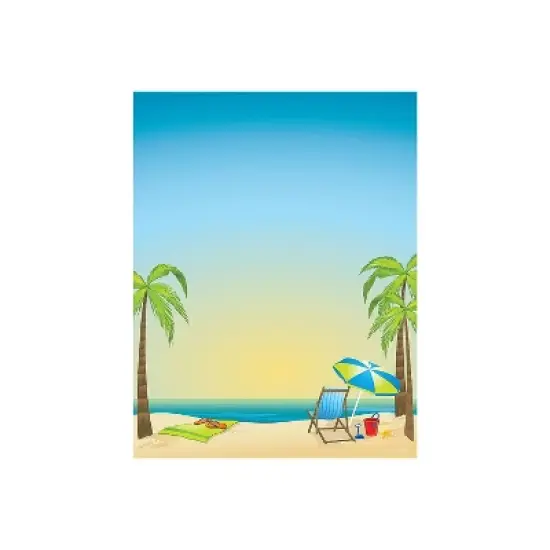 Great Papers! By The Beach Letterhead Multicolor 80/Pack (2013175) image {1}
