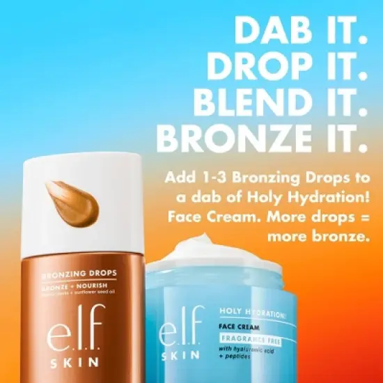 e.l.f. SKIN Bronzing Drops - 1 fl oz image {8}
