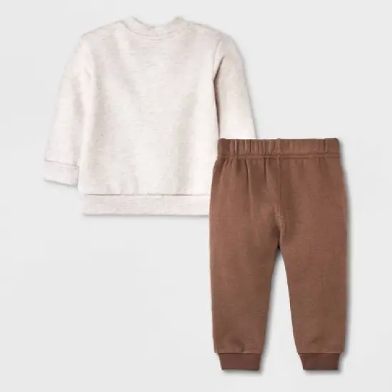 Baby Boys' Winnie the Pooh Printed Top and Bottom Set - Beige image {1}