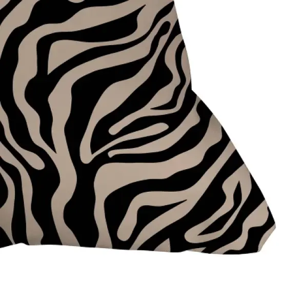 18"x18" Deny Designs Daily Regina Designs Zebra Outdoor Throw Pillow image {2}