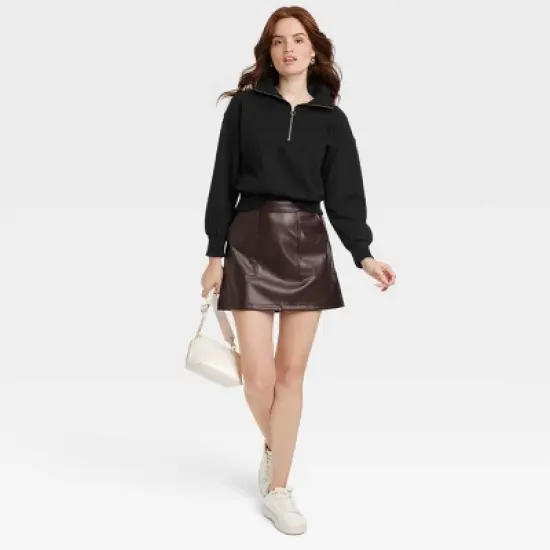 Women's Quarter Zip Sweatshirt - A New Day&trade; image {2}