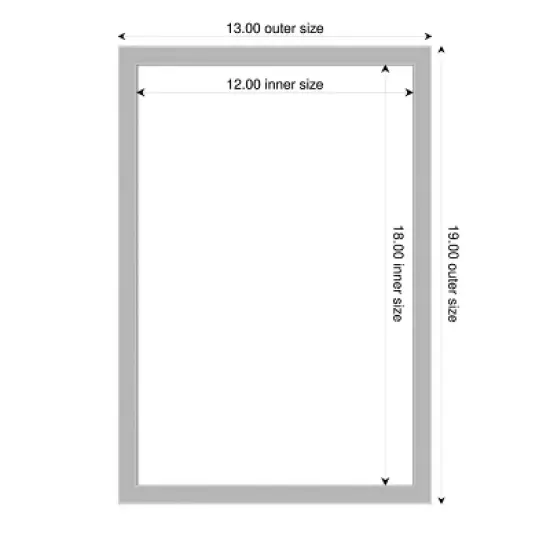 Amanti Art Hera Chrome Framed Dry Erase Magnetic Board image {4}